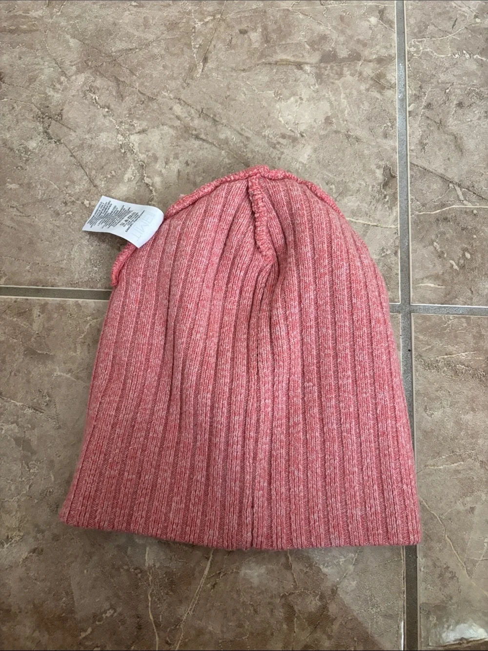 Time and Tru Pink Knit Beanie and Gloves Set